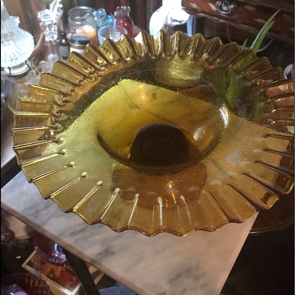 Vintage Indiana glass candy bowl